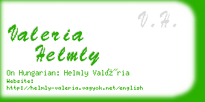 valeria helmly business card